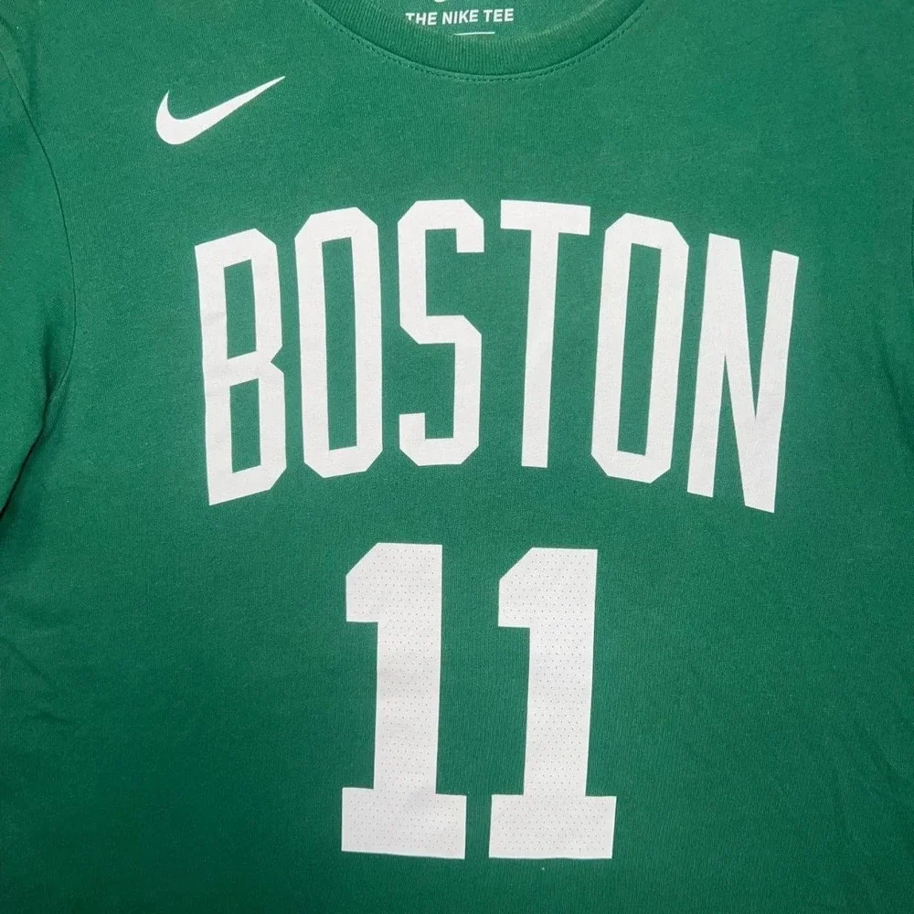 Nike Boston Celtics Kyrie Irving T Shirt Men's Sz M Green #11 Dri-Fit Jersey Tee
